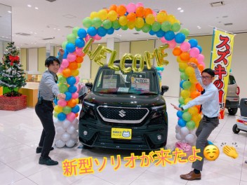 新型ソリオの展示車が来たよ～～(^^♪